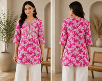 Pink Printed Top